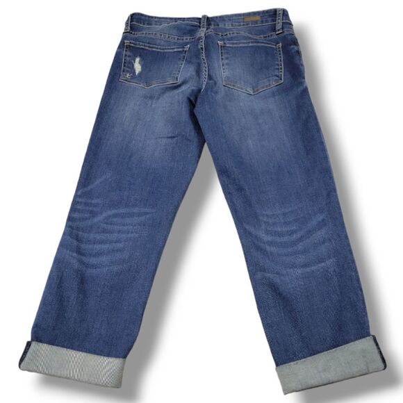 Kut From The Kloth Adele Slouchy Boyfriend Jeans Size 4 W29xL22.5 Cuffed Altered - Picture 3 of 7